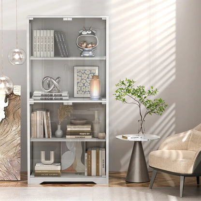 BROTTAR Curio Cabinet with Motion Sensor-White